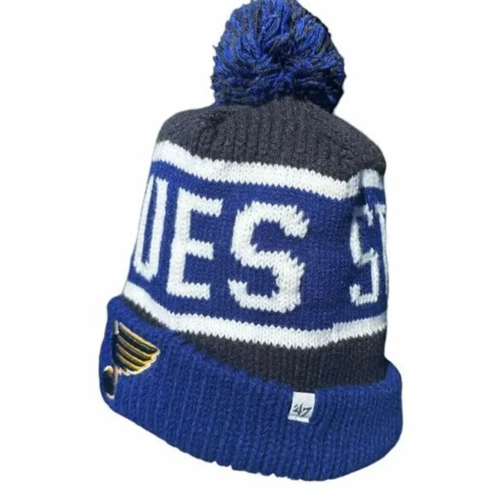 St. Louis Blues NHL‎ '47 Brand Winter Beanie Knit Ski Cap Hat NWOT